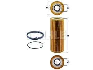 OX381DECO (KNECHT) Фільтр маслянийVW Touareg 10-18 Audi A6 11-18 Porsche Cayenne 10-17