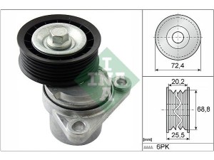 534032610 (INA) Натягувач ременяFord Escape 00-07 Ford Fiesta 02-09 Mazda 6 02-07