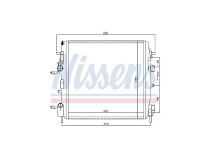 FT55566 (FAST) Радіатор основнийRenault Kangoo 97-07 Nissan Kubistar 03-08