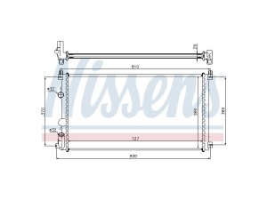 FT55558 (FAST) Радіатор основнийRenault Master II 97-10 Nissan Interstar 01-10 Opel Vivaro 01-14