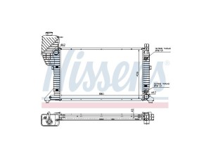 FT55556 (FAST) Радіатор основний з кондиціонером під акппMercedes-Benz Sprinter 901-905 95-06