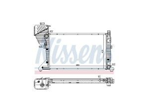 FT55555 (FAST) Радіатор основний під мкппMercedes-Benz Sprinter 901-905 95-06