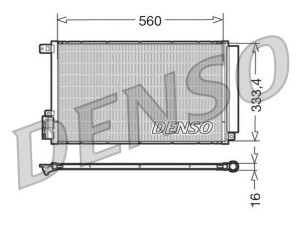 DCN13109 (DENSO) Радиатор кондиционераFiat Doblo 09-23 Alfa Romeo MiTo 08-18