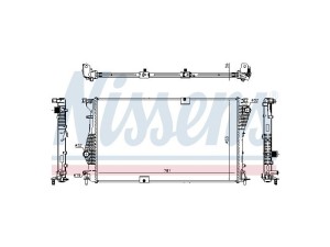 63124 (NISSENS) Радіатор основнийRenault Trafic 00-14 Opel Vivaro 01-14