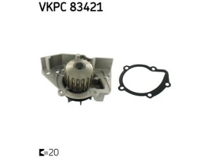 VKPC83421 (SKF) Помпа системи охолодженняFiat Ducato 94-02 Peugeot Partner 96-08 Citroen Berlingo 96-08