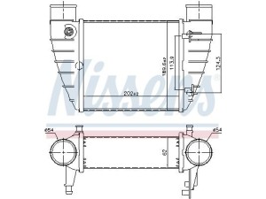 96426 (NISSENS) Радиатор интеркулераAudi A4 04-08 SEAT Exeo 08-13