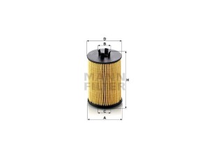 HU612/1X (MANN-FILTER) Фільтр маслянийMercedes-Benz A-Class W169 04-12 Mercedes-Benz B-Class W245 05-11