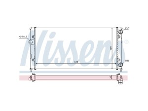 651931 (NISSENS) Радіатор основнийVW Golf III 91-98