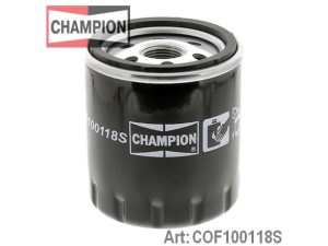 COF100118S (CHAMPION) Фільтр маслянийRenault Laguna II 00-07 Fiat Ducato 02-06 Peugeot 307 01-11