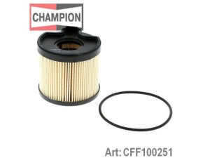 CFF100251 (CHAMPION) Фільтр паливнийFiat Scudo 95-07 Peugeot 307 01-11 Citroen Berlingo 96-08