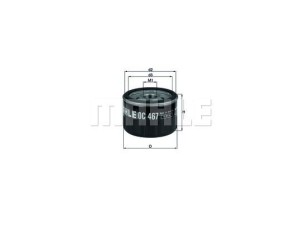 OC467 (KNECHT) Фільтр маслянийNissan Qashqai 07-14 Mitsubishi Carisma 95-04 Opel Vivaro 01-14