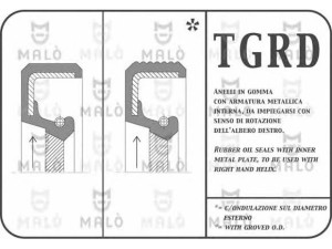 11647RDSI (AKRON MALO) Сальник коленвала