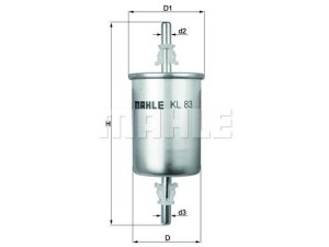 KL83 (KNECHT) Фільтр паливнийFiat Ducato 94-02 Opel Astra H 04-14 Chevrolet Lacetti 04-13