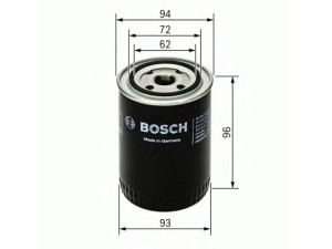 0 451 103 251 (BOSCH) Фільтр маслянийNissan NP300 08-14 Jeep Grand Cherokee 05-10 Dodge Nitro 07-12