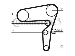 CT1105 (CONTITECH) Ремінь ГРМFiat Doblo 09-15 Opel Combo D 11-18