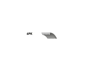6PK2075 (GATES) Ремінь поліклиновий