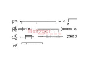 10.1179 (METZGER) Трос газуPeugeot 406 97-04 Peugeot Partner 96-08 Citroen Berlingo 96-08