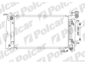 811308-3 (POLCAR) Радіатор основнийToyota Corolla 02-07 Toyota Avensis 03-10