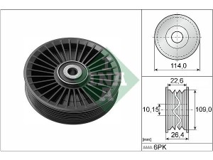 532 0108 10 (INA) Ролик ГРМMercedes-Benz Sprinter 906 06-18 Opel Astra G 98-05 Jeep Grand Cherokee 98-04