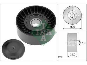 532 0536 10 (INA) Ролик ГРМVW Crafter 06-16