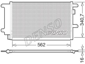 DCN12003* (DENSO) Радиатор кондиционера 3.0MJET 16V, 2.3HDI 16VIveco Daily E4 06-11