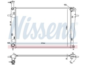 675003 (NISSENS) Радіатор основнийHyundai Tucson 04-09 Kia Sportage 04-10