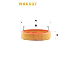 WA6697 (WIX FILTERS) Фильтр воздушный