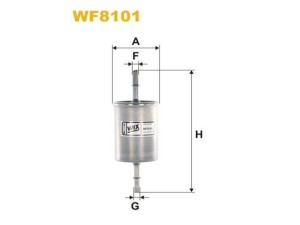 WF8101 (WIX FILTERS) Фільтр паливнийAudi A3 03-12 VW Golf V 03-09 Fiat Ducato 94-02