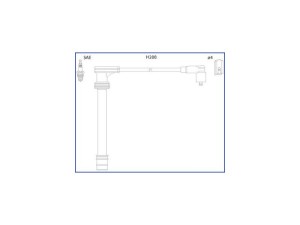 134518 (HUCO) Провод высокого напряжения комплектFiat Siena 97-16 Fiat Doblo 00-09 Lancia Lybra 99-05