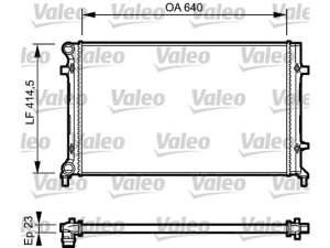 734332 (VALEO) Радіатор основнийVW Golf VI 09-14 Audi A3 03-12 Skoda Octavia A5 04-13