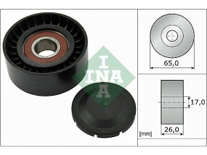 532 0557 10 (INA) Ролик поліклинового ременяVW Touareg 10-18 Audi A6 11-18 Porsche Cayenne 10-17