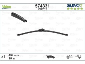 574331 (VALEO) Щітка склоочисника заднього 400 ммVW Caddy III 04-15 VW Transporter T5 03-15 Skoda Octavia A5 04-13