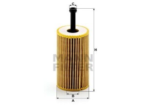 HU612X (MANN-FILTER) Фільтр маслянийPeugeot 206 98-12 Peugeot 307 01-11 Citroen Berlingo 96-08