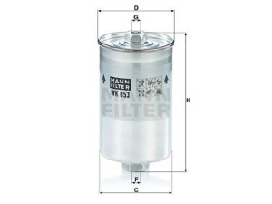 WK853 (MANN-FILTER) Фильтр топливныйSAAB 9-3 98-03