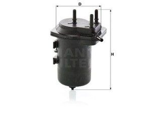 WK939/6 (MANN-FILTER) Фильтр топливныйRenault Kangoo 97-07 Nissan Juke 10-19 Suzuki Jimny 98-18