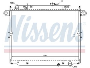 64882 (NISSENS) Радіатор основнийToyota Land Cruiser 100 98-07 Lexus LX470 98-07