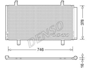 DCN50048 (DENSO) Радиатор кондиционераToyota Camry 11-18