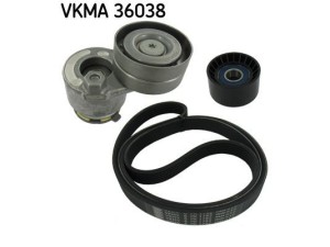 VKMA 36038 (SKF) Ремінь поліклиновий комплект генератораRenault Trafic 00-14 Nissan Primastar 02-14 Opel Vivaro 01-14