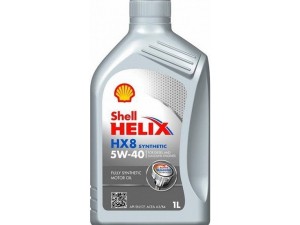 550040424 (SHELL) Масло моторное 5W-40 синтетика 1 л SHELL HELIX HX8 A3/B4 SN/CF
