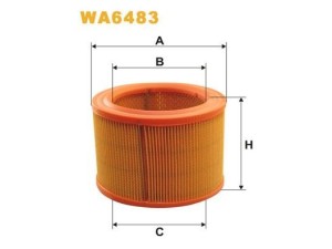 WA6483 (WIX FILTERS) Фільтр повітрянийPeugeot 306 93-02 Peugeot Partner 96-08 Citroen Berlingo 96-08