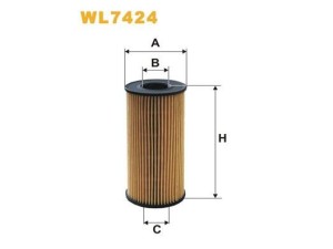 WL7424 (WIX FILTERS) Фільтр маслянийRenault Megane III 09-16 Fiat Talento 16-21 Mercedes-Benz Vito W447 14-