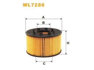 WL7286 (WIX FILTERS) Фильтр масляныйFord Mondeo III 00-07 Ford Transit 00-06 Jaguar X-Type 01-09