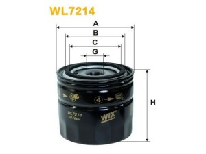 WL7214 (WIX FILTERS) Фільтр маслянийFord Mondeo III 00-07 Mazda MP-V 99-06 Land Rover Discovery III 04-09