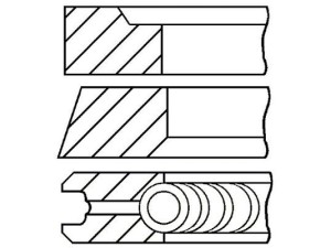 08-421000-00 (GOETZE) Кольца поршневыеVW Crafter 06-16 VW Touareg 02-10 VW Transporter T5 03-15