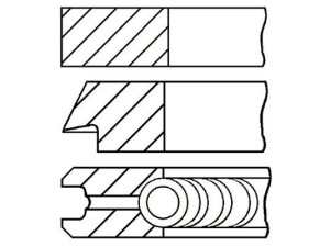 08-783300-00 (GOETZE) Кольца поршневыеRenault Trafic 81-01 Fiat Ducato 94-02 Fiat Ducato 81-94