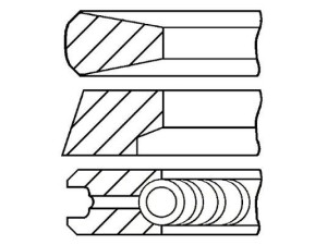 08-854700-00 (GOETZE) Кільця поршневіRenault Master II 97-10 Fiat Ducato 02-06 Opel Movano A 98-10