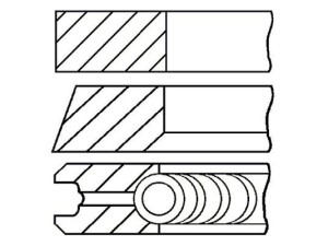 08-990105-00 (GOETZE) Кільця поршневіVW Golf IV 97-03 Audi A4 04-08 Skoda Octavia Tour 96-10