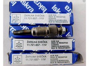 11.721.657 (ISKRA) Свеча накалаVW Transporter T4 90-03 Audi 100 82-91 Skoda Felicia 94-01