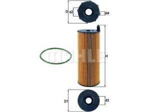 OX196/3D (KNECHT) Фільтр маслянийVW Touareg 10-18 Audi A6 11-18 Porsche Cayenne 10-17