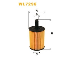 WL7296 (WIX FILTERS) Фільтр маслянийVW Golf VI 09-14 Audi A4 04-08 Skoda Octavia A5 04-13